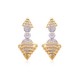 Designer Earrings with Certified Diamonds in 18k Yellow Gold - ER1083P